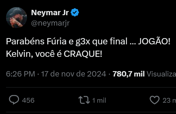 Neymar troca jogo do título do Santos na Série B por campeonato de Fut7