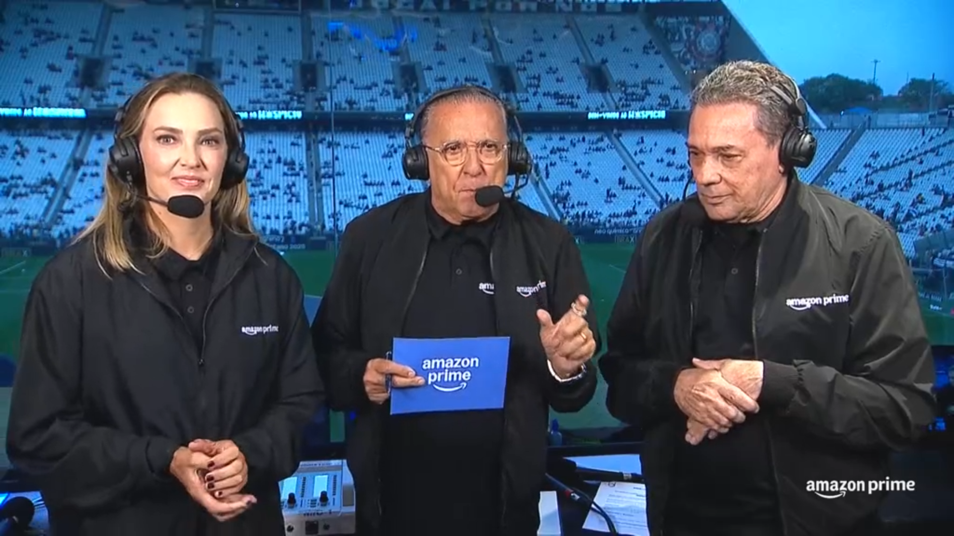 Estreia de Galvão no Prime Video é marcada por falhas técnicas e gafe em narração de gol "fantasma"