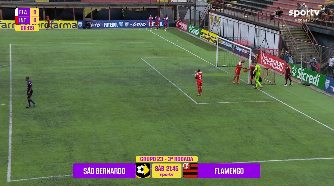 SporTV comete gafe e confunde escudo de time com o do rival ao anunciar jogo da Copinha